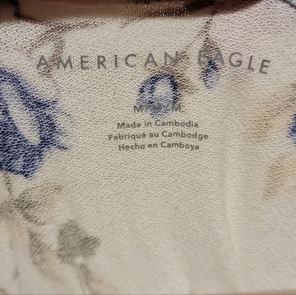 American Eagle size medium blue and beige tank top - Picture 6 of 9